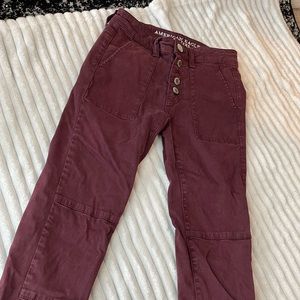 American eagle red jegging